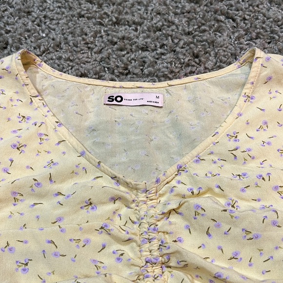 Juniors Cropped Casual Top (M) - Picture 4 of 7